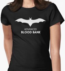 Bat. Advanced Blood Bank Women's Fitted T-Shirt