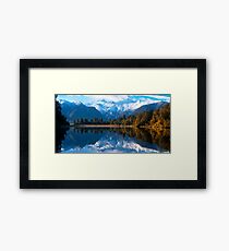 Lake Matheson, New Zealand Framed Print