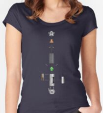 Lightsaber Cross-section Women's Fitted Scoop T-Shirt