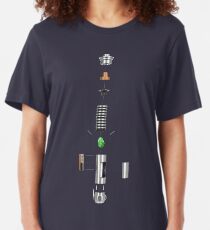 Lightsaber Cross-section Slim Fit T-Shirt