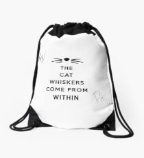 Dan and Phil Signatures - The Cat Whiskers Come From Within Drawstring Bag