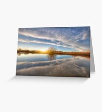 Between Clouds Greeting Card