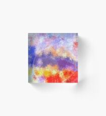 Desire: the skies are burning Acrylic Block