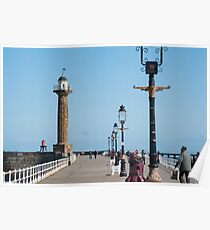 whitby stone pier Poster