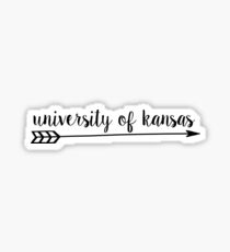 University of Kansas Arrow Sticker