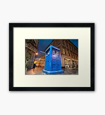 glasgow police box Framed Print