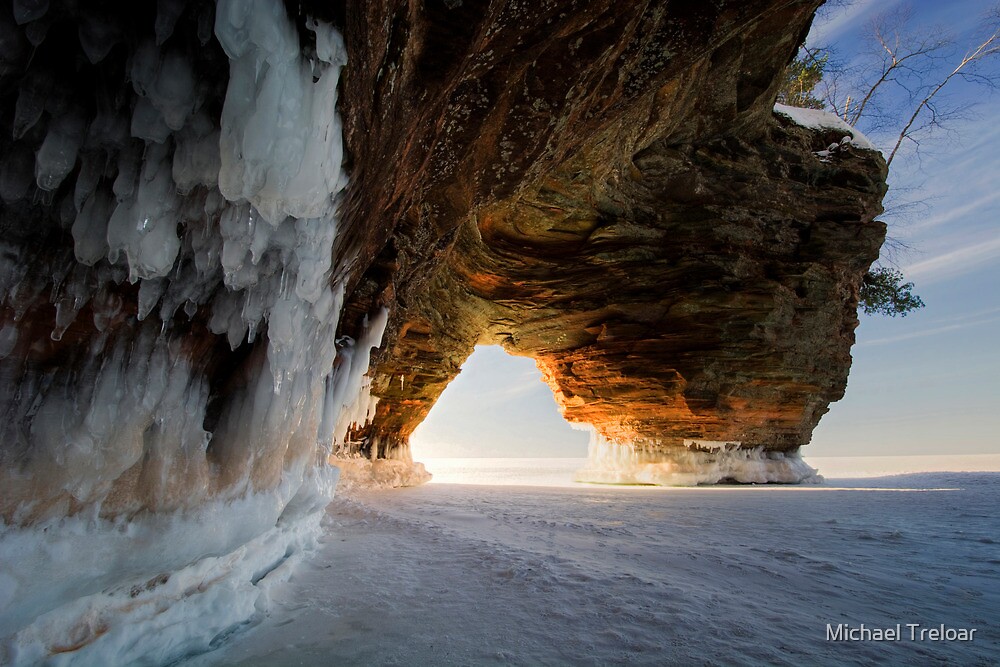 Fire and Ice, Apostle Islands, WI by Michael Treloar