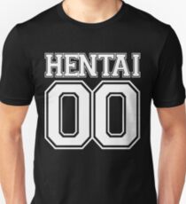 Hentai 00 White Slim Fit T-Shirt
