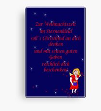 Engerl, rot Canvas Print