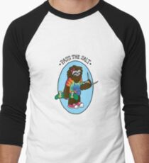 Pass The Salt - Stoner Sloth Men's Baseball ¾ T-Shirt