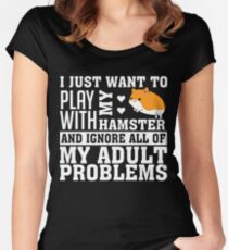 HAMSTER Women's Fitted Scoop T-Shirt