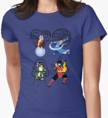 Minimalist Bending Women's Fitted T-Shirt