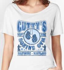 Cuttys Gym Distressed Women's Relaxed Fit T-Shirt