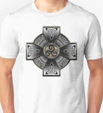 Black Celtic Cross Unisex T-Shirt