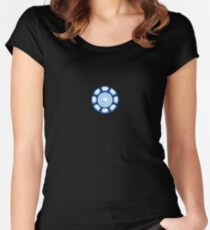 Power Coil Chest Women's Fitted Scoop T-Shirt