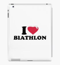 I love Biathlon snow iPad Case/Skin