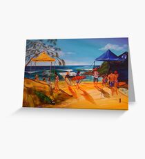 2014 Longboard Comp Agnes Water Greeting Card