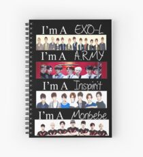 EXO, BTS, INFINITE, AND MONSTA X - I'M A FAN Spiral Notebook