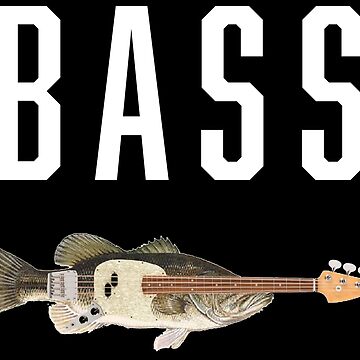 Funny Playin' Bass Guitar Player Gift Bass Fish Fishing Tee - Funny Bass  Guitar Player - Posters and Art Prints