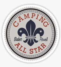 Camping All Star Sticker