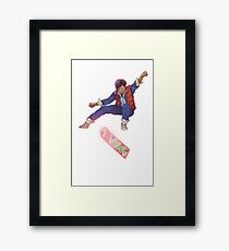 Marty Kickflip Framed Print