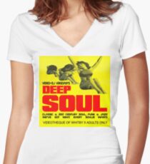 DEEP SOUL Women's Fitted V-Neck T-Shirt