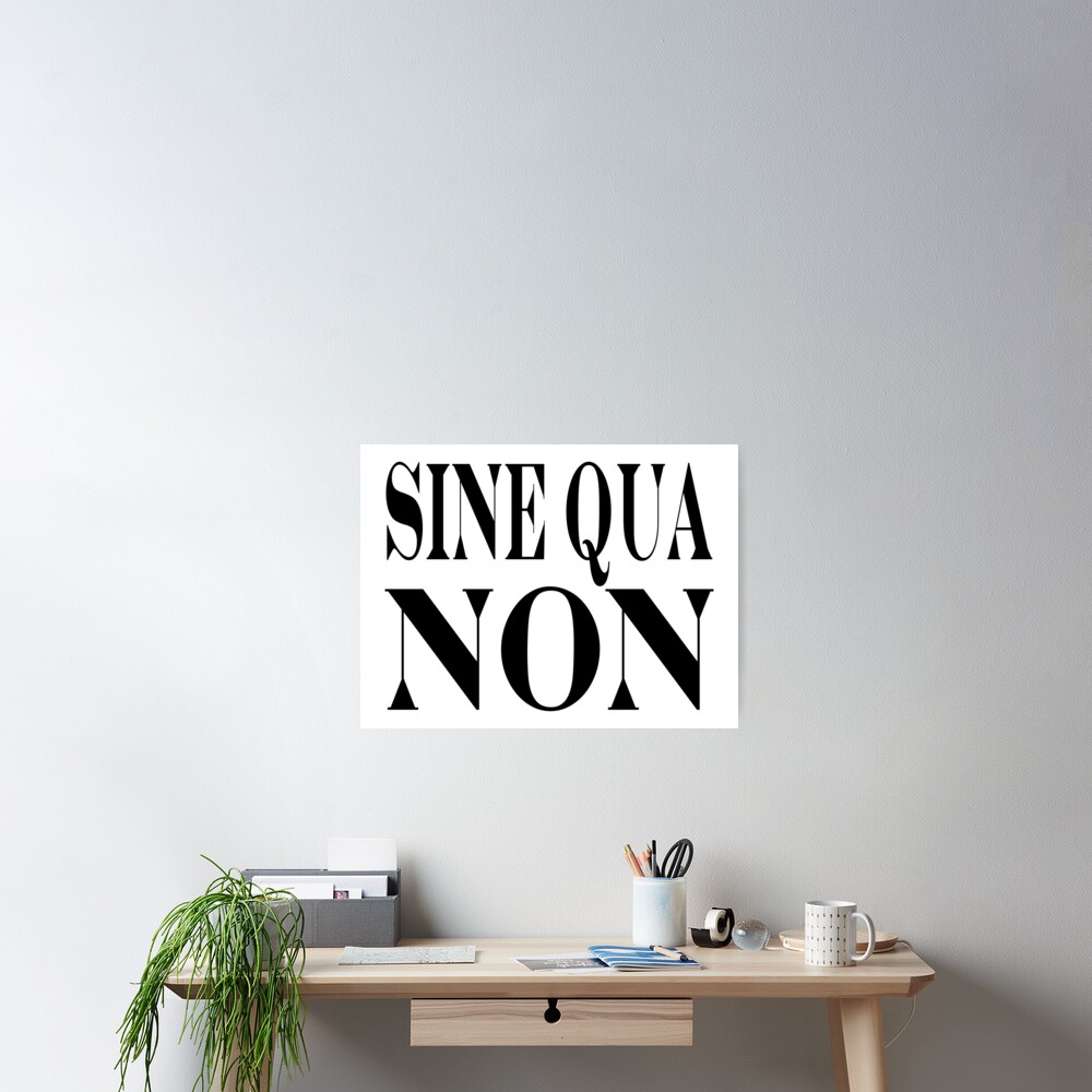 famous-latin-quote-sine-qua-non-poster-by-tobiphoto-redbubble