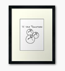 Vegetables tomatoes nature garden Framed Print