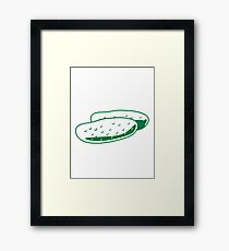 Vegetables cucumber nature garden Framed Print