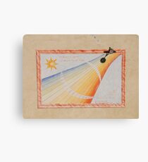 Sundial on Exterior of Friulian Farming Culture Museum Canvas Print