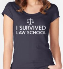 I Survived Law School Women's Fitted Scoop T-Shirt