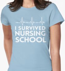 I Survived Nursing School Women's Fitted T-Shirt