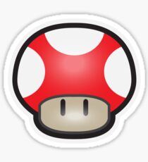 Mushroom-Red Sticker