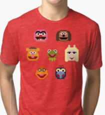 8-Bit Muppets Tri-blend T-Shirt
