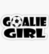 Soccer Player Goalie Girl Sticker