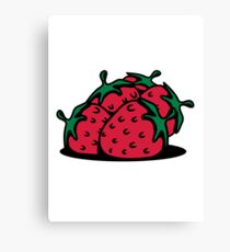 Strawberry fruit sweet bio Canvas Print