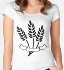 Wheat and Banner Women's Fitted Scoop T-Shirt