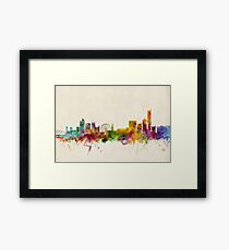 Manchester England Skyline Cityscape Framed Print