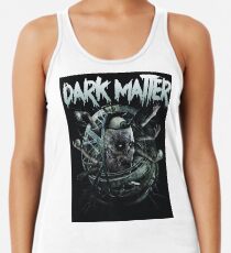 dark matter skull logo Racerback Tank Top