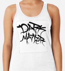 dark matter graffiti logo Racerback Tank Top