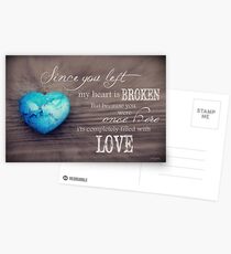 Broken Heart Full of Love Postcards