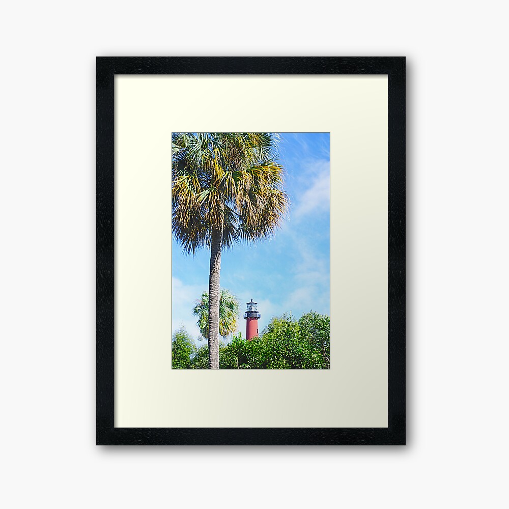 "Jupiter Lighthouse" Framed Art Print by designingjudy Redbubble