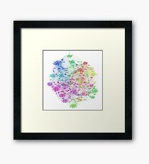 The Graph Of Ice Hockey Players Framed Print