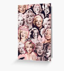 Marilyn Monroe Collage Greeting Card