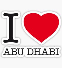 I ♥ ABU DHABI Sticker