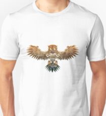 Bronze Steampunk Flying Owl Unisex T-Shirt