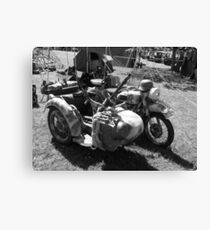 Gun carrying sidecar Canvas Print
