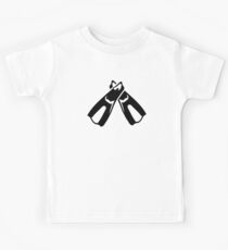 Diving Fins Flippers Kids Tee
