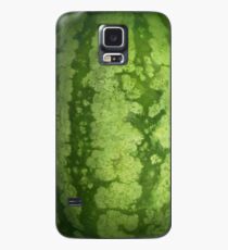 Abstrakte grüne Rinde einer Wassermelone Hülle & Klebefolie für Samsung Galaxy
