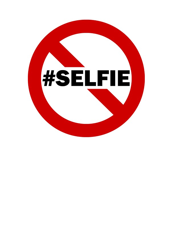 "No Selfie Zone" Stickers by Halldo | Redbubble